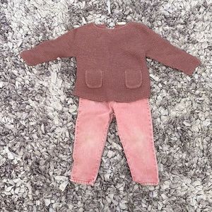 Zara jeans and sweater. Perfect outfit for this fall